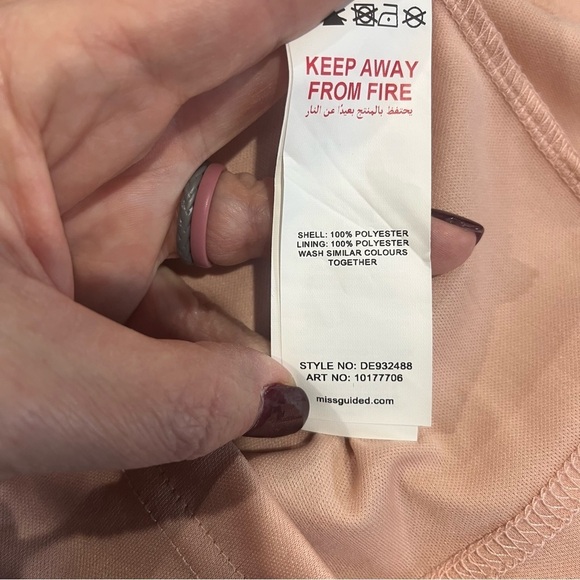 MISSGUIDED NWT Pink Floral Puff Sleeve Frill Mini Dress Size 0 - Picture 12 of 14